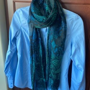 Blue Green Black Scarf
